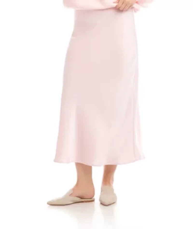 Satin Bias Cut Skirt