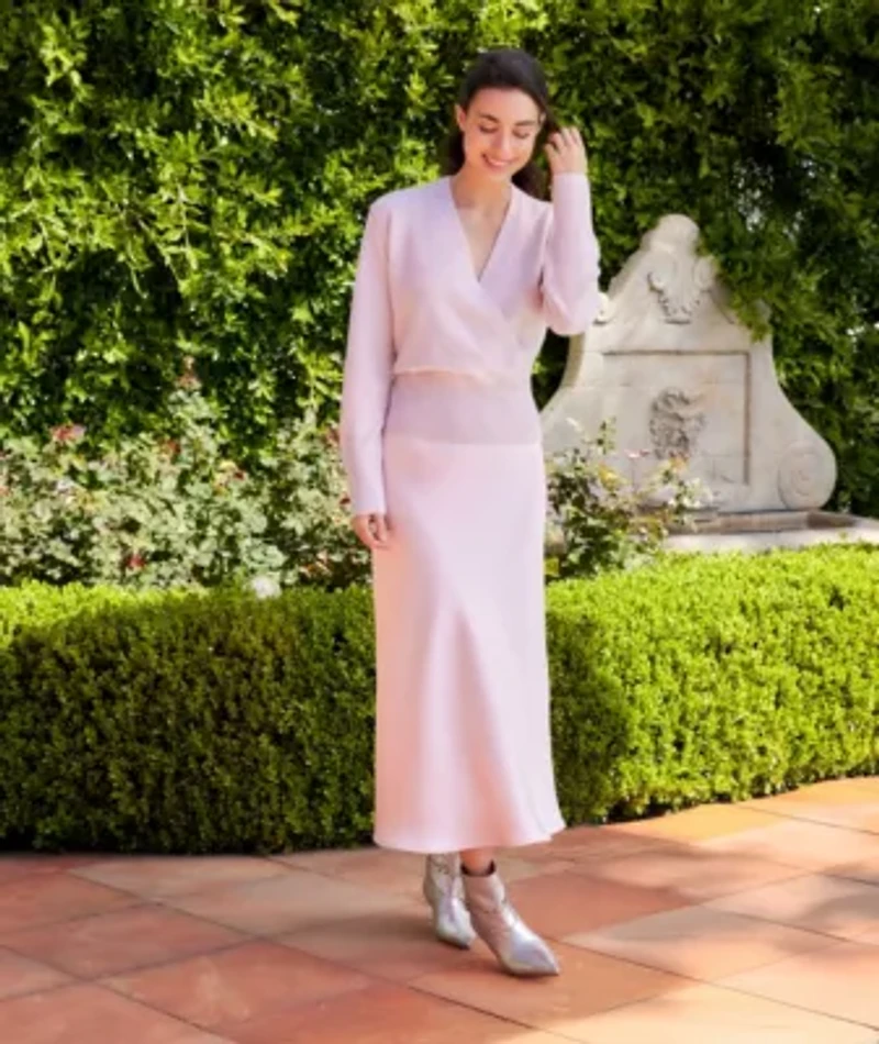 Satin Bias Cut Skirt