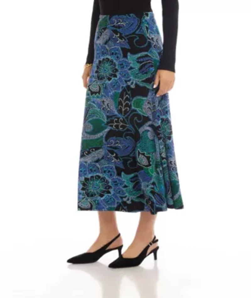 Side-Slit Midi Skirt