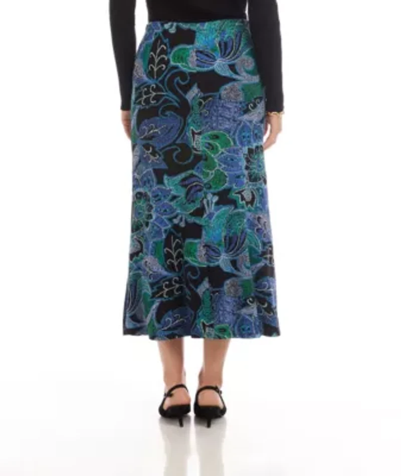 Side-Slit Midi Skirt