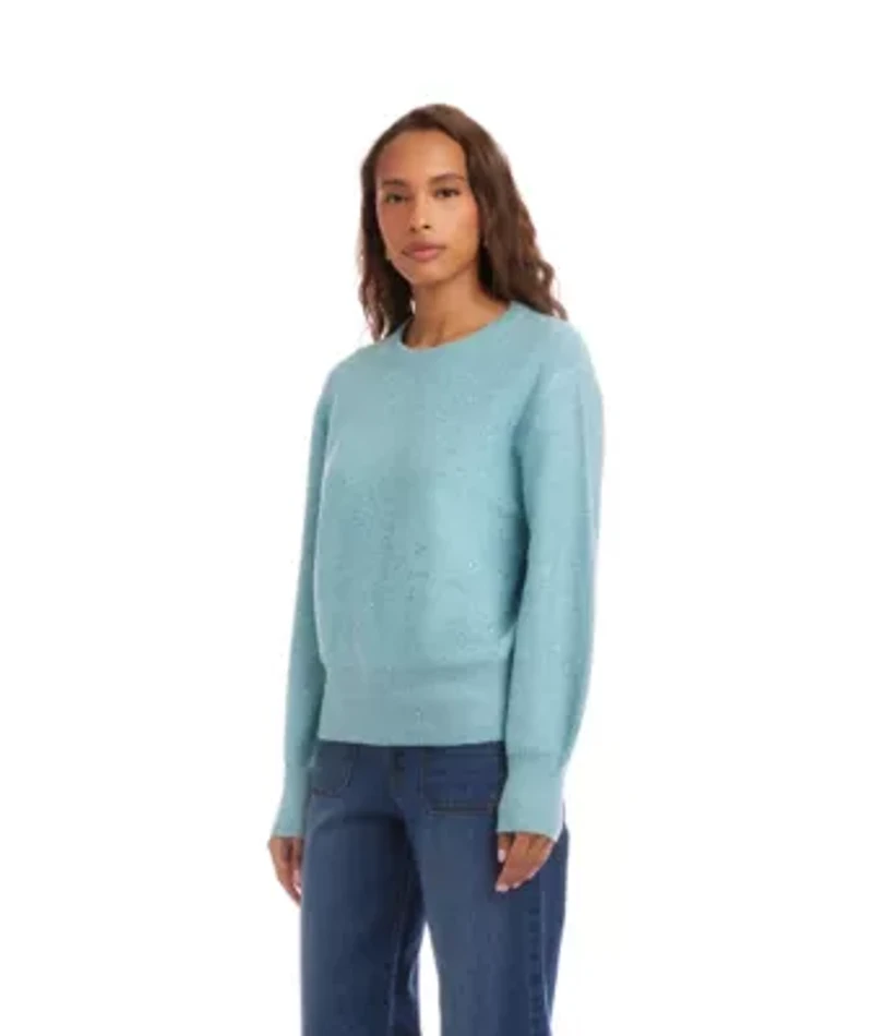 Sequin Crewneck Sweater