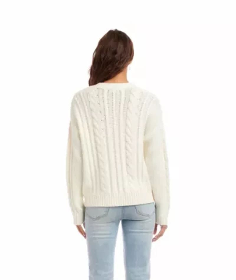 Cable Knit Cardigan Sweater