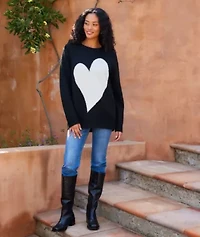 Heart Jacquard Sweater