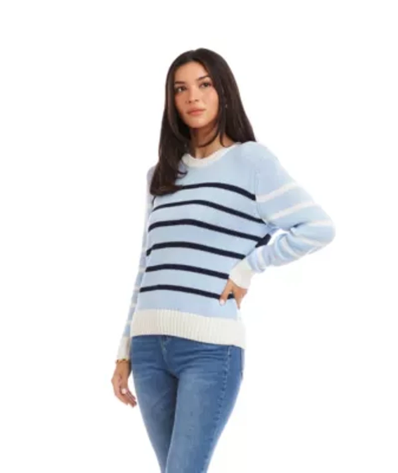 Stripe Crewneck Sweater