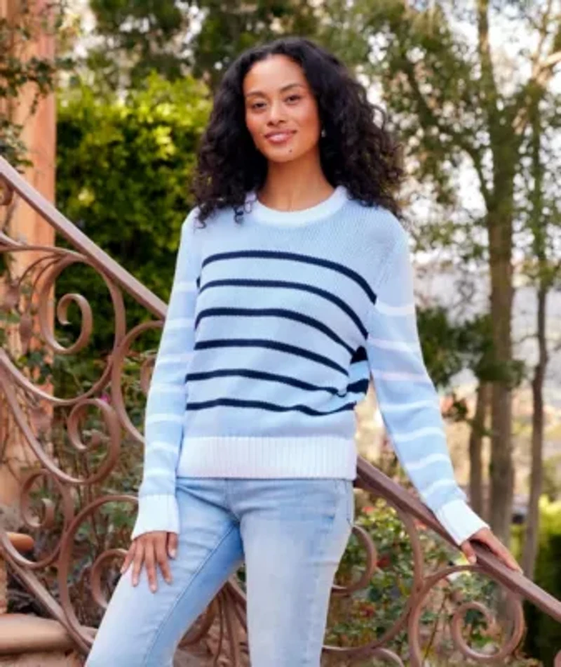 Stripe Crewneck Sweater