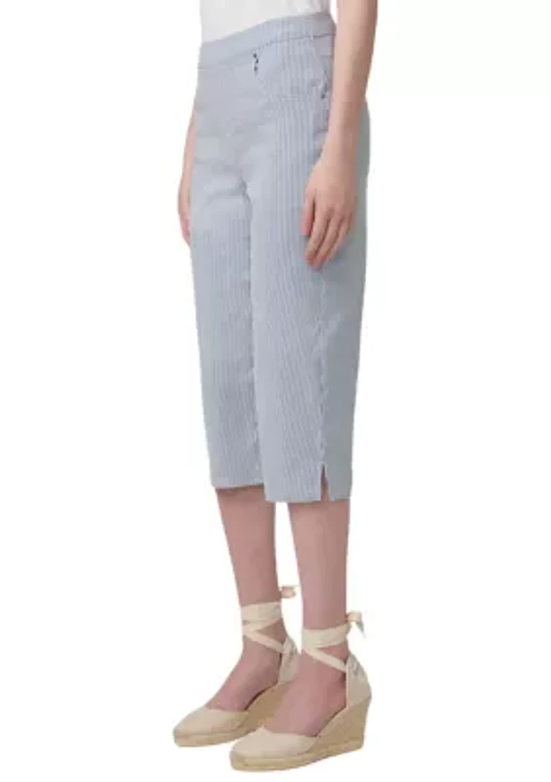 Women's Spring Stripe Pedal Pushers