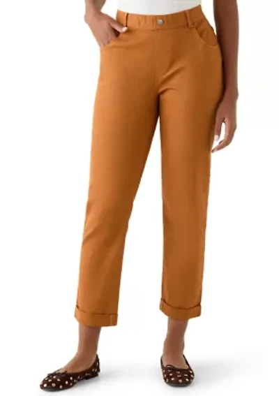 Girlfriend Mid-Rise Denim Pants