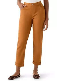 Girlfriend Mid-Rise Denim Pants