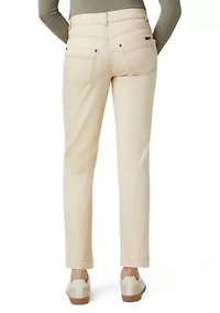 Women's Crosshatched Denim Straight Leg Jeans