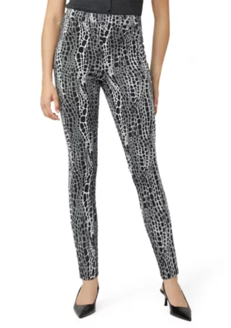Women's Abstract Animal Denim Leggings