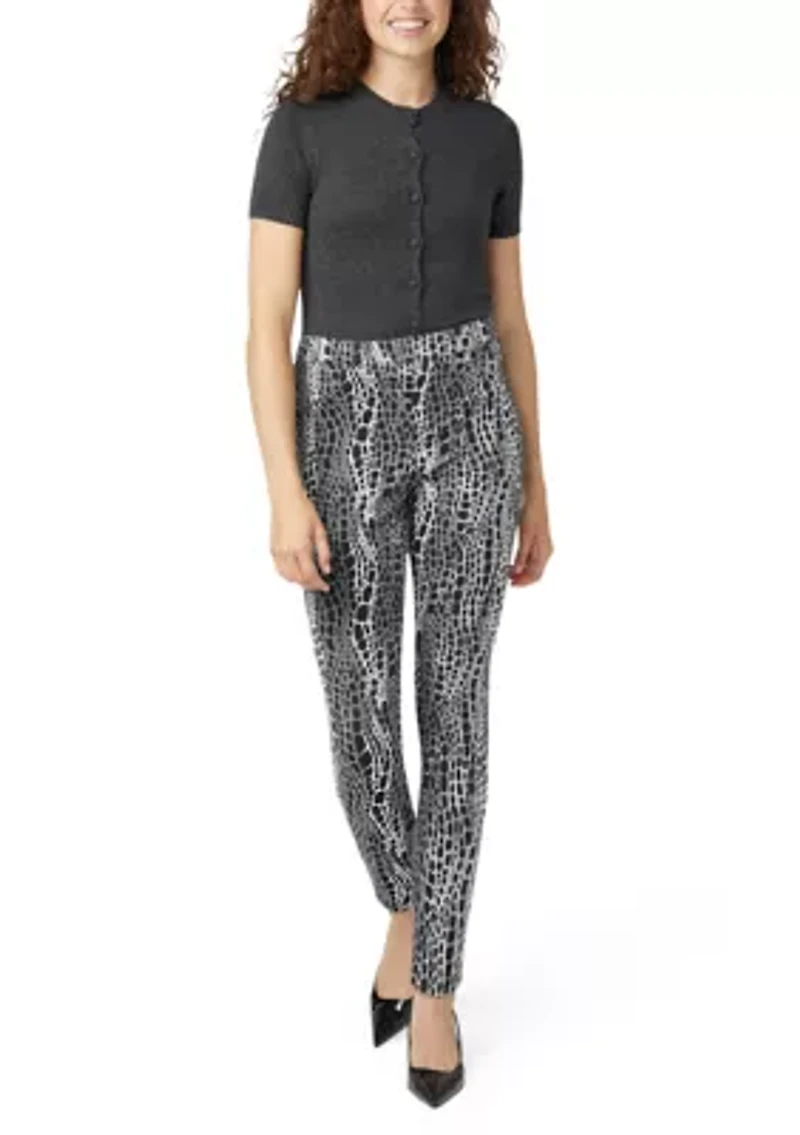 Women's Abstract Animal Denim Leggings