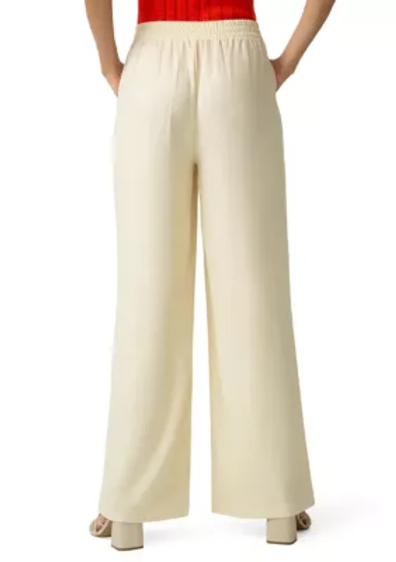 Women's Coastal Linen Palazzo Pants
