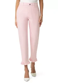 Women's Ruffle Denim Skimmer Pants