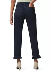Women's Ruffle Denim Skimmer Pants
