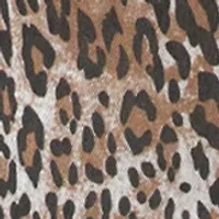 Women's Leopard Ultra Soft Denim Capri Pants