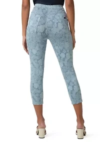 Women's Tonal Ultra Soft Denim Capri Pants
