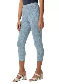Women's Tonal Ultra Soft Denim Capri Pants