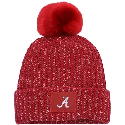 Alabama Crimson Tide NCAA Alabama Tide Cuffed Knit Hat with Pom