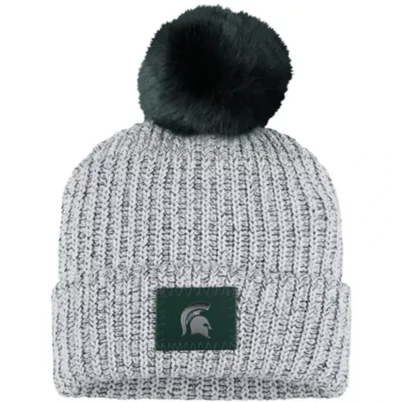 NCAA Michigan State Spartans Cuffed Knit Hat with Pom