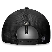 NHL Fanatics Pittsburgh Penguins Authentic Pro Road Trucker Adjustable Hat