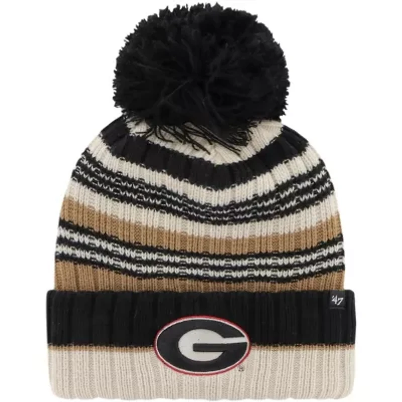 NCAA Georgia Bulldogs Barista Cuffed Knit Hat with Pom