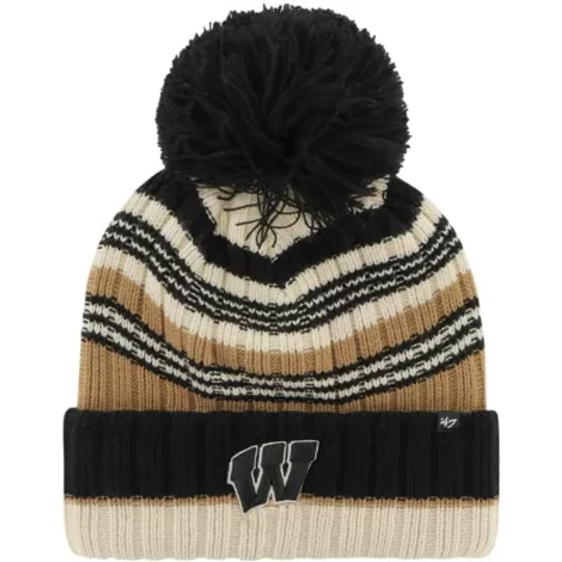 NCAA Wisconsin Badgers Barista Cuffed Knit Hat with Pom