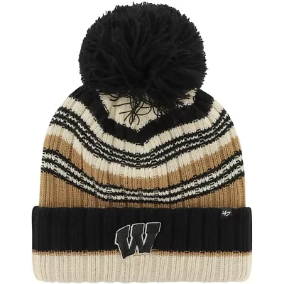 NCAA Wisconsin Badgers Barista Cuffed Knit Hat with Pom