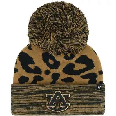 NCAA Auburn Tigers Rosette Cuffed Knit Hat with Pom