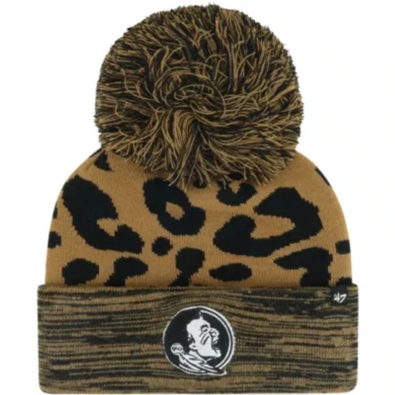 NCAA Florida State Seminoles Rosette Cuffed Knit Hat with Pom