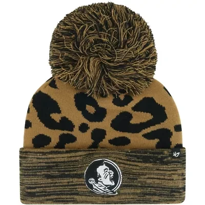 NCAA Florida State Seminoles Rosette Cuffed Knit Hat with Pom