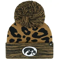 NCAA Iowa Hawkeyes Rosette Cuffed Knit Hat with Pom