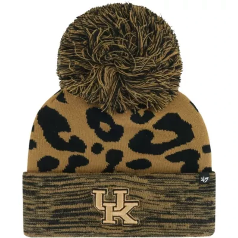 NCAA Kentucky Wildcats Rosette Cuffed Knit Hat with Pom