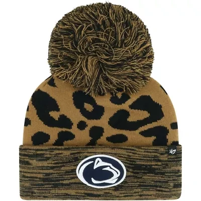 NCAA Penn State Nittany Lions Rosette Cuffed Knit Hat with Pom