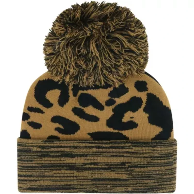 NCAA Wisconsin Badgers Rosette Cuffed Knit Hat with Pom