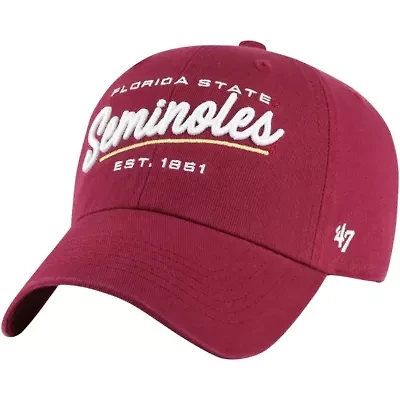 NCAA Florida State Seminoles Sidney Clean Up Adjustable Hat
