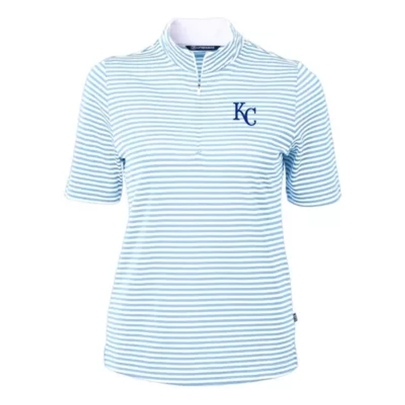 MLB Powder Kansas City Royals Virtue Eco Pique Stripe Top