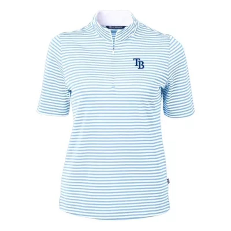 MLB Powder Tampa Bay Rays Virtue Eco Pique Stripe Top