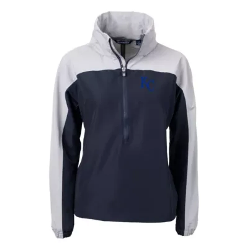 MLB Kansas City Royals Charter Eco Recycled Half-Zip Anorak Jacket