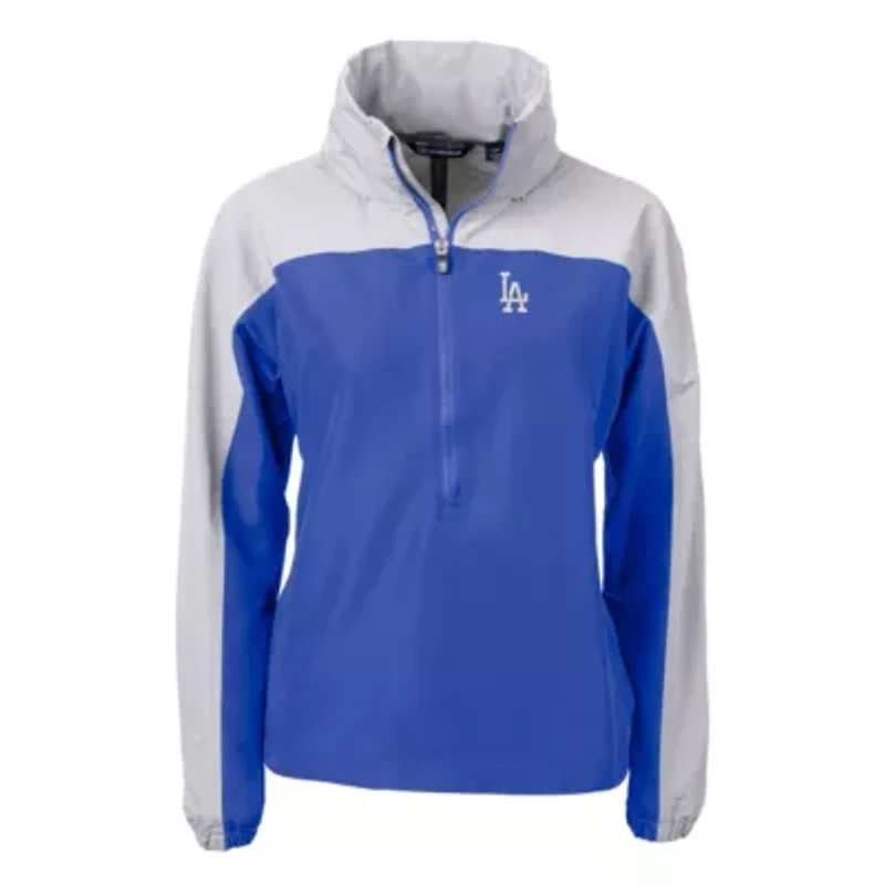 MLB Los Angeles Dodgers Charter Eco Recycled Half-Zip Anorak Jacket