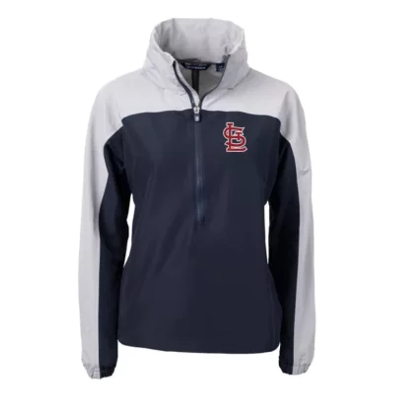 MLB St. Louis Cardinals Charter Eco Recycled Half-Zip Anorak Jacket