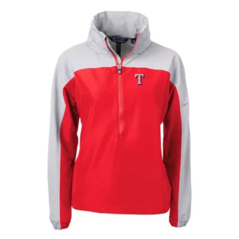 MLB Texas Rangers Charter Eco Recycled Half-Zip Anorak Jacket