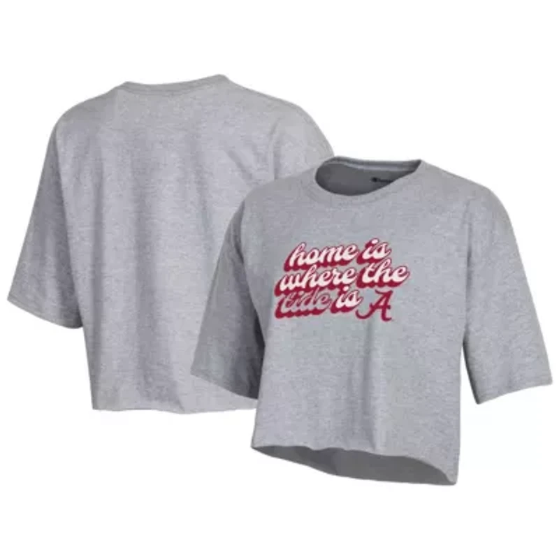 Alabama Crimson Tide NCAA Boyfriend Cropped T-Shirt