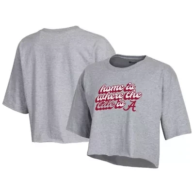 Alabama Crimson Tide NCAA Boyfriend Cropped T-Shirt