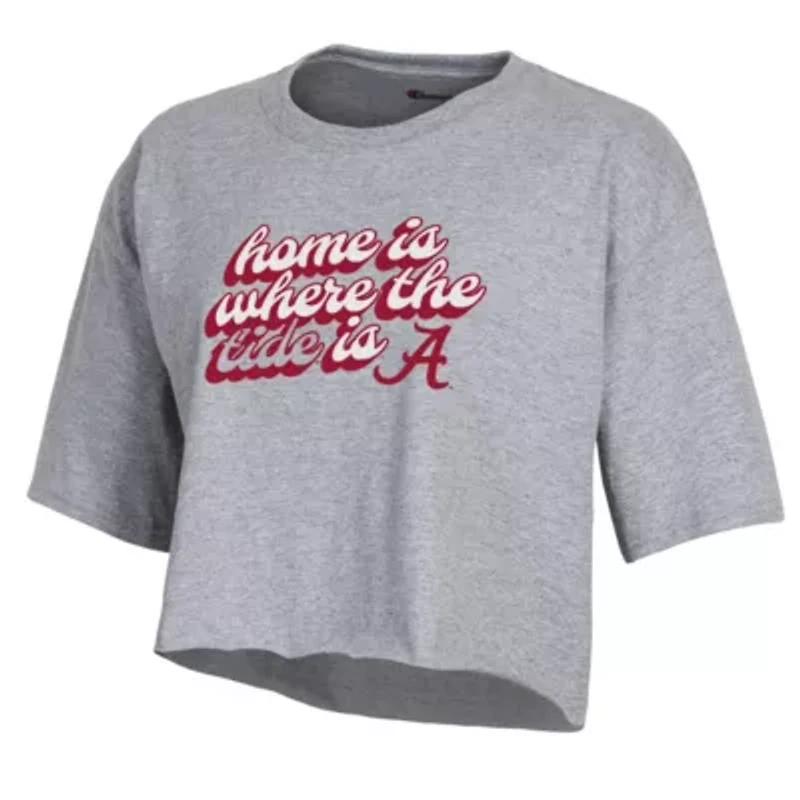 Alabama Crimson Tide NCAA Boyfriend Cropped T-Shirt