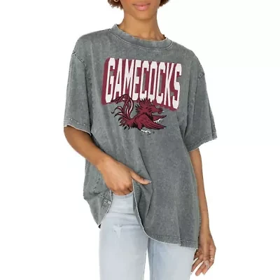 NCAA South Carolina Gamecocks Solid Defense Oversized T-Shirt