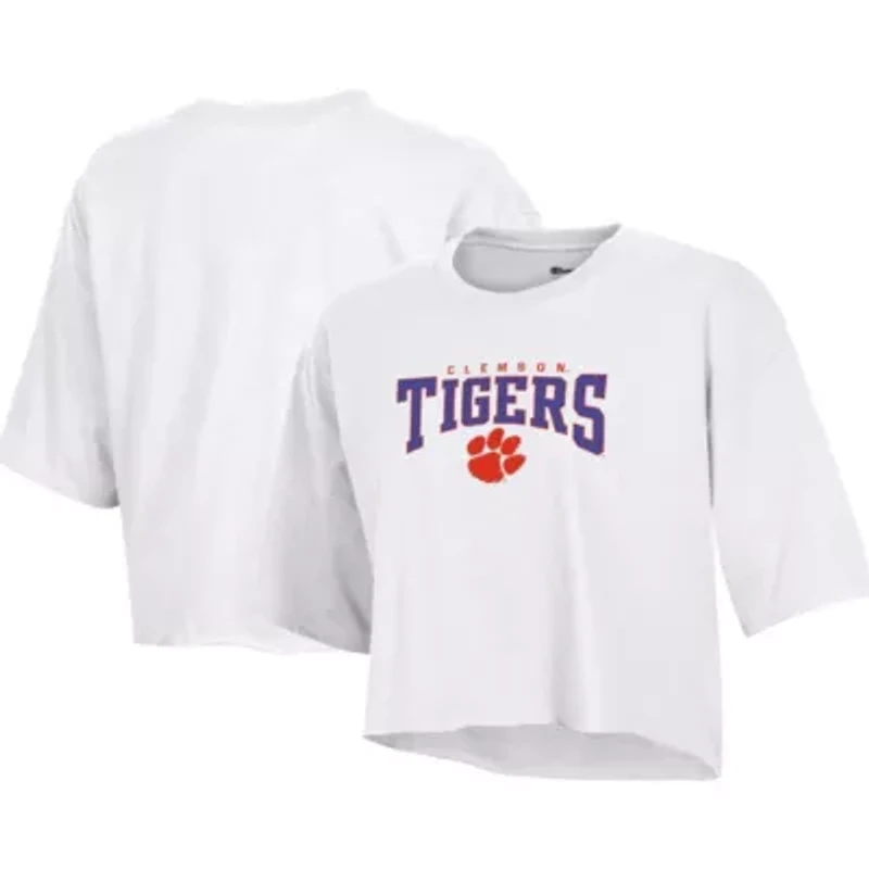 NCAA Clemson Tigers Boyfriend Cropped T-Shirt