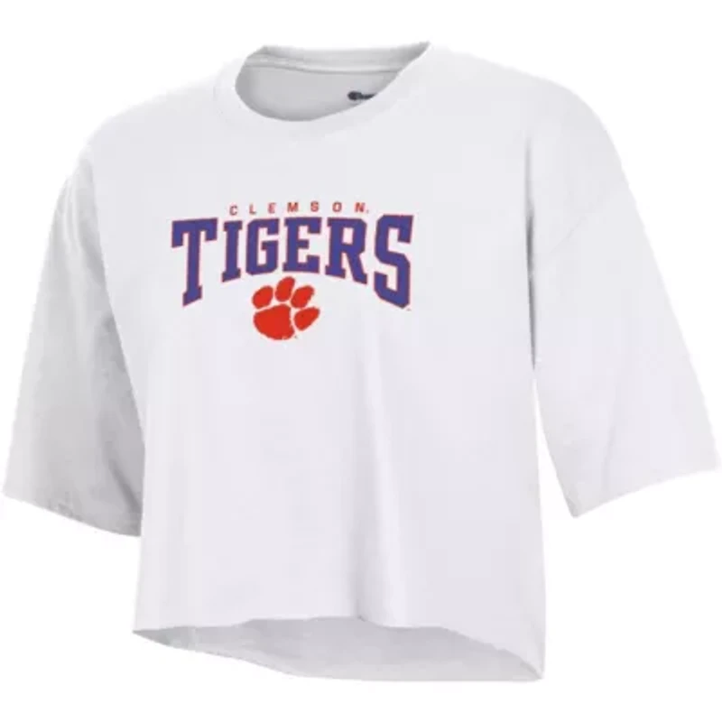 NCAA Clemson Tigers Boyfriend Cropped T-Shirt