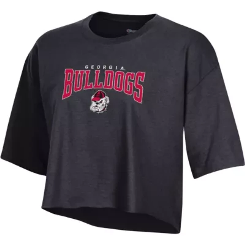 NCAA Georgia Bulldogs Boyfriend Cropped T-Shirt