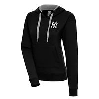 MLB New York Yankees Brushed Metallic Victory Pullover Hoodie
