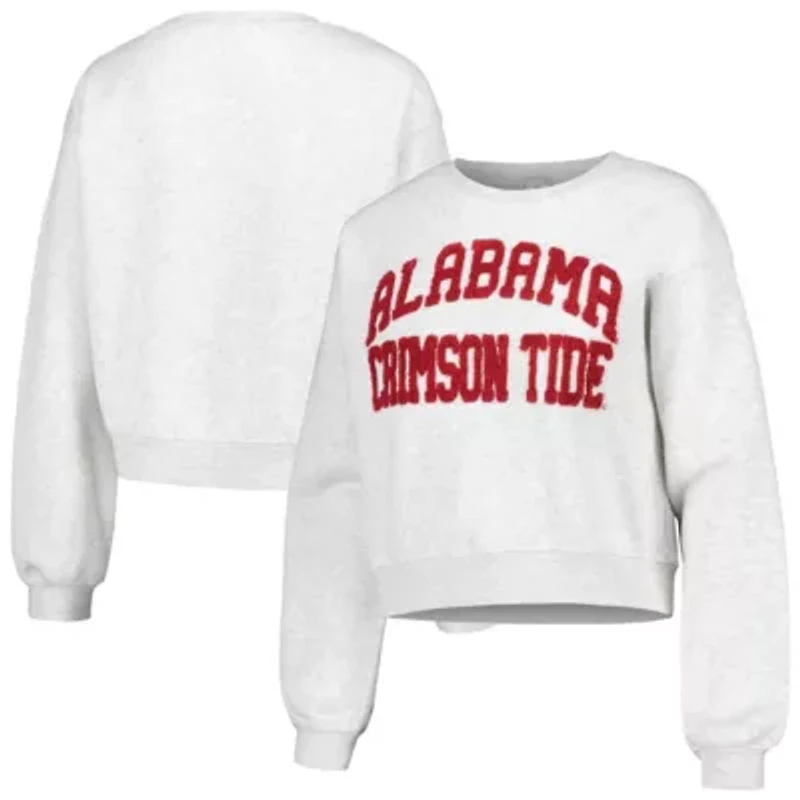 Alabama Crimson Tide NCAA Core Chenille Cropped Pullover Sweatshirt